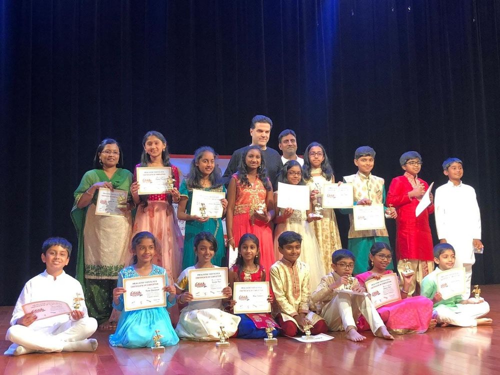 Carnatic violin and Hindustani music class, 2019